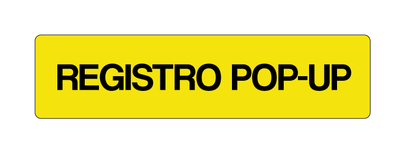 Registro Pop-Up